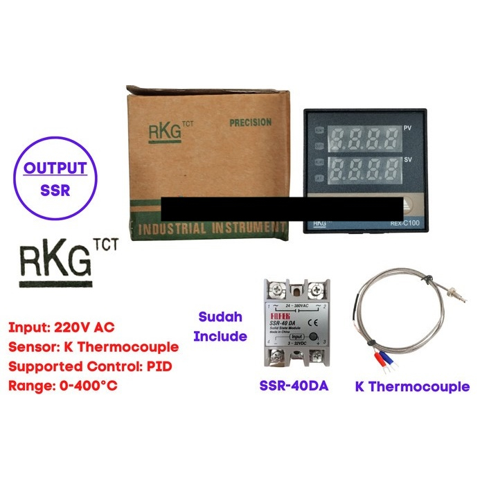 PID Rex C100 Rex-C100 Temperature Controller SSR 40A