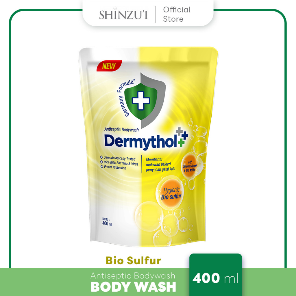 Dermythol Antiseptic Body Wash Hygienic Bio Sulfur Refill 400ml