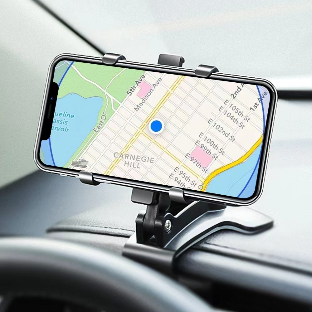 Stand Holder Mobil HP HD35 3-in-1 dengan Jepit Untuk Mobil