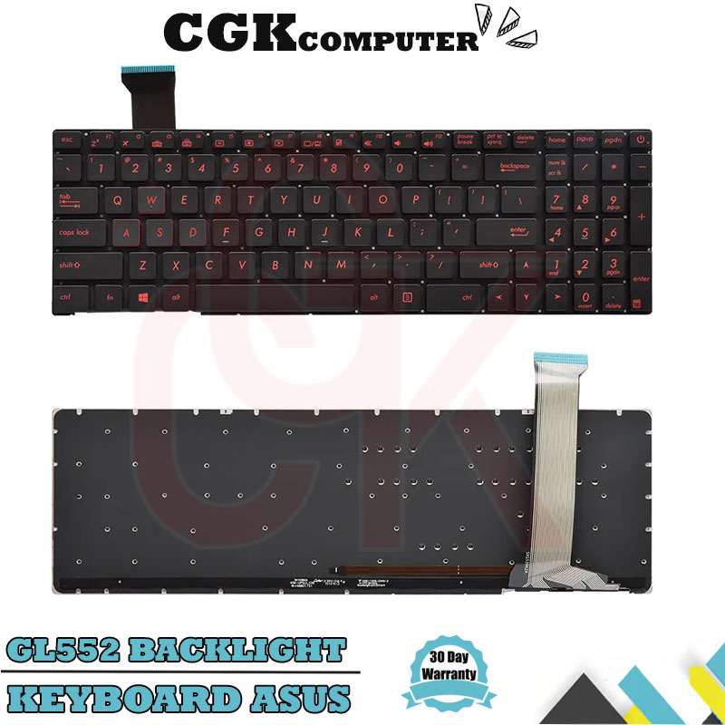 Keyboard Laptop Asus ROG GL552 GL552J GL552VW GL552VX GL752V Backlight