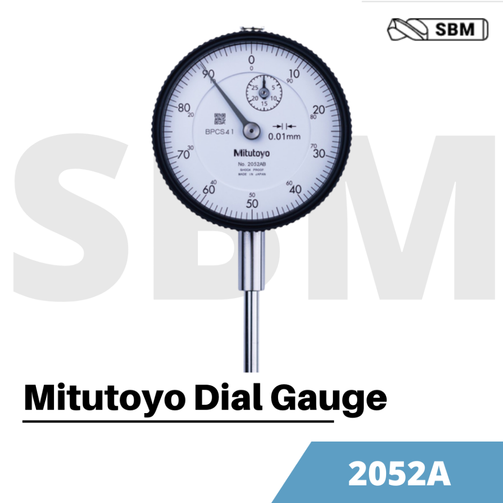 Dial Gauge, Lug Back, ISO Type 30mm, 0,01mm 2052A