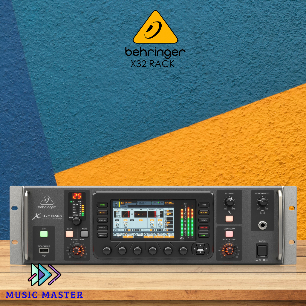 Behringer X32 Rack 40-Input, 25-Bus Digital Rack Mixer with 16 Programmable Midas Preamps