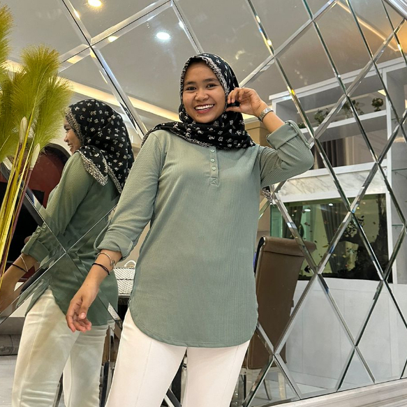 [BUSUI NAYLA BLOUSE] KAOS ATASAN POLOS BUSUI WANITA LENGAN PANJANG KAOS WANITA MODEL OVAL