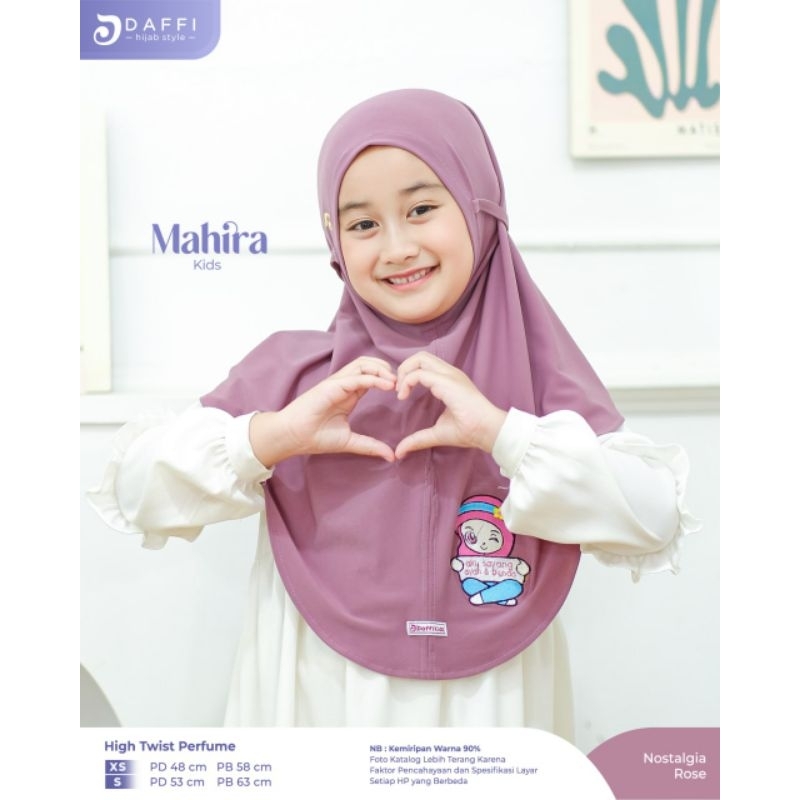 Daffi Hijab Anak Mahira Kids Terbaru Ori Jilbab Bergo Instan Anak Tk Sd Jersey Premium Tali Belakang