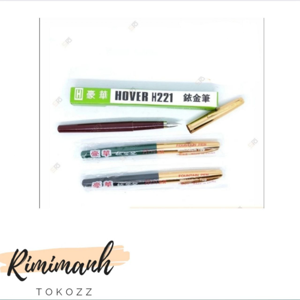 

fountain pen pena hover H221 kosongan warna merah