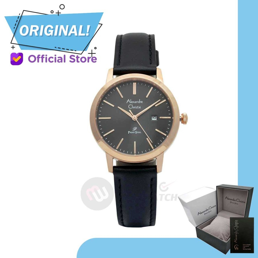 Jam Tangan Wanita Analog Alexandre Christie 1007LD AC1007 AC 1007 LD 1007 LDLRGBA Original Garansi R