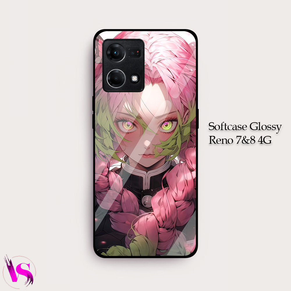 Softcase Kilau OPPO RENO 7 4G | 8 4G |VN25| OPPO RENO Case Glossy Pic HD | Kesing Silikon Premium An