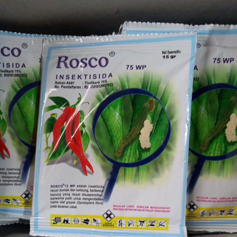 ROSCO 75WP 15 gram / Larvin INSEKTISIDA PEMBASMI ULAT