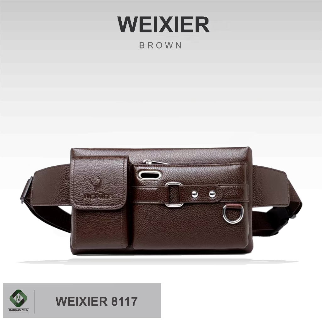 Tas Selempang Pria Kulit WX-OS WEIXIER 8117