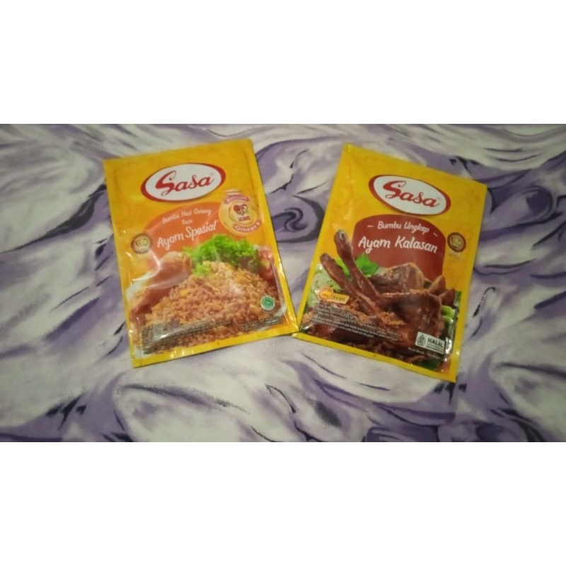 

sasa bumbu nasi goreng dan bumbu ungkep ayam