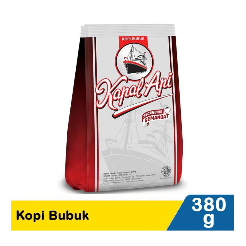 

Kapal Api Kopi Hitam (Silver) 380 gr