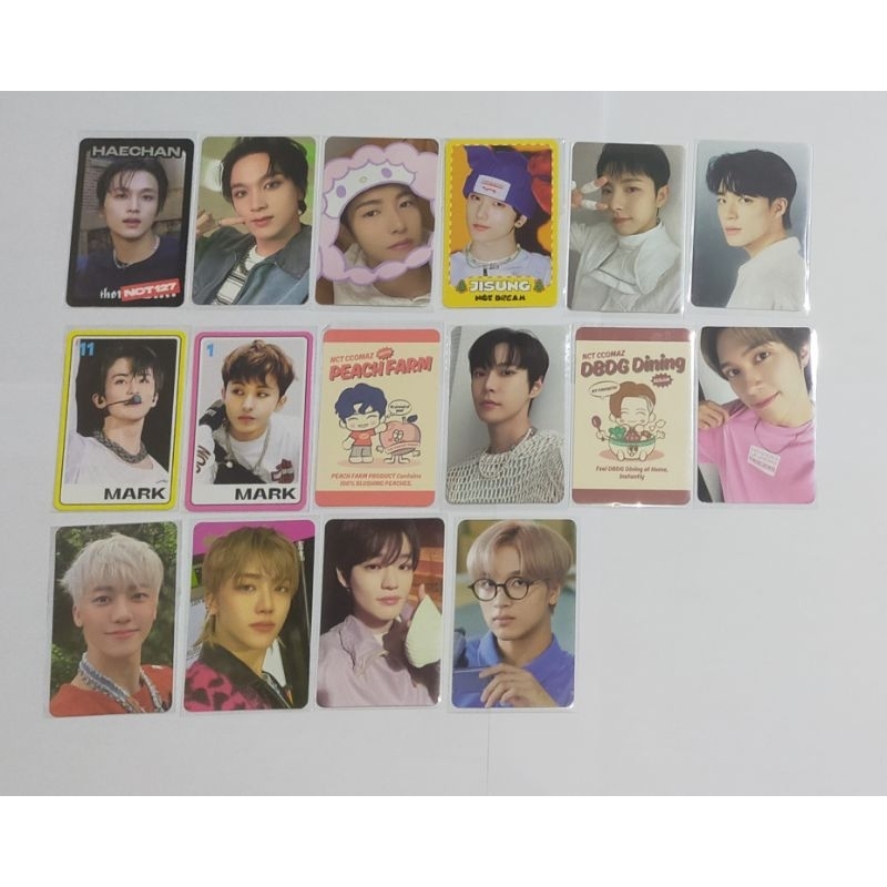 Photocard Official NCT Haechan Jaemin Jisung Jeno Chenle Mark Doyoung Hendery Jaehyun Tc Ay-yo Black