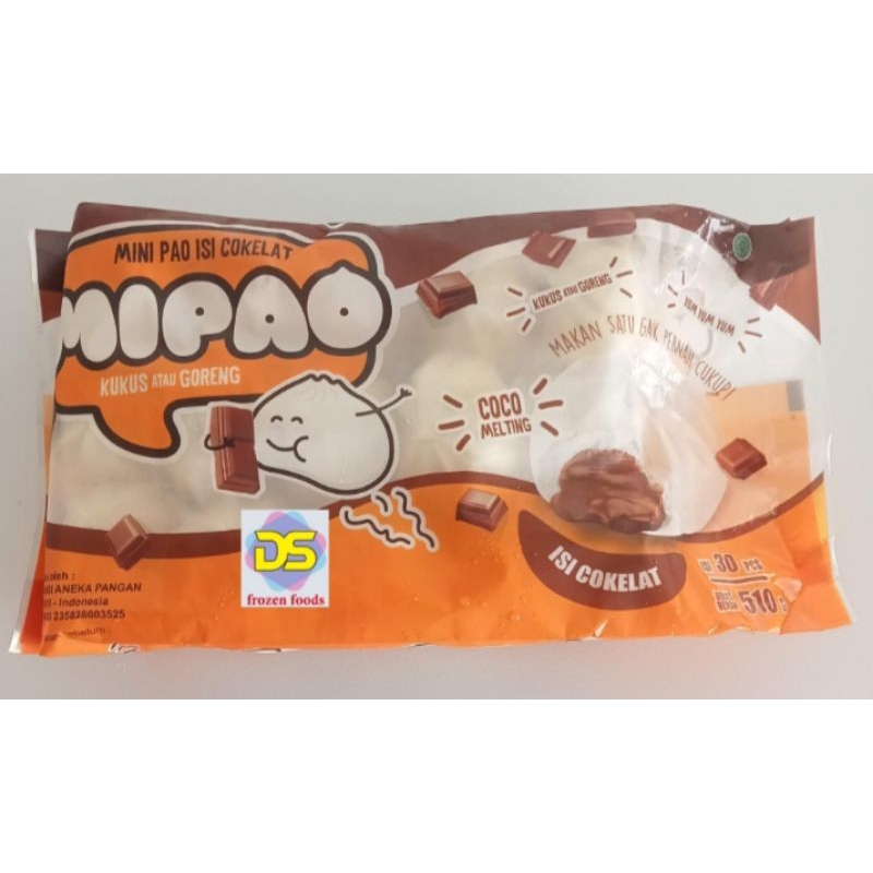 

Mipao bakpau mini rasa cokelat 510gr isi 30