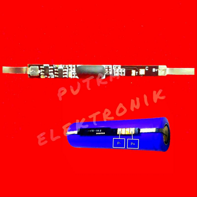 Modul Board Pelindung Baterai Lithium  BMS pcm 1S 3.7V 2.5A