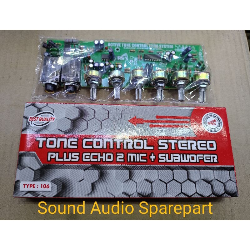 Kit Tone Control Stereo Mic Echo Subwoofer Karaoke ( SA )
