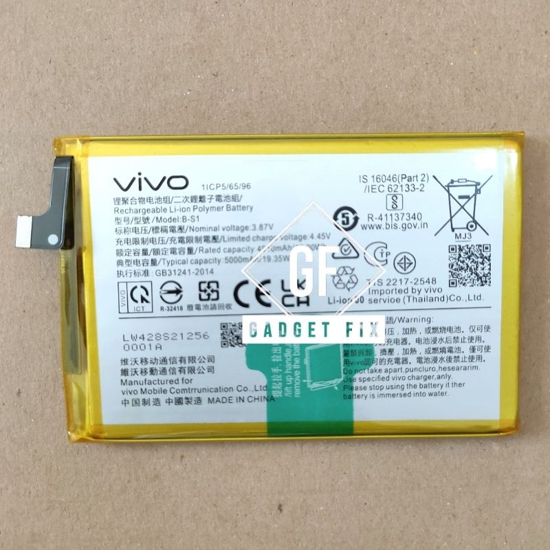 Baterai Batre Vivo B-S1 Original HP Vivo Y21 2021 V2111 Battery Batrei Tanam Y21 2021 BS1