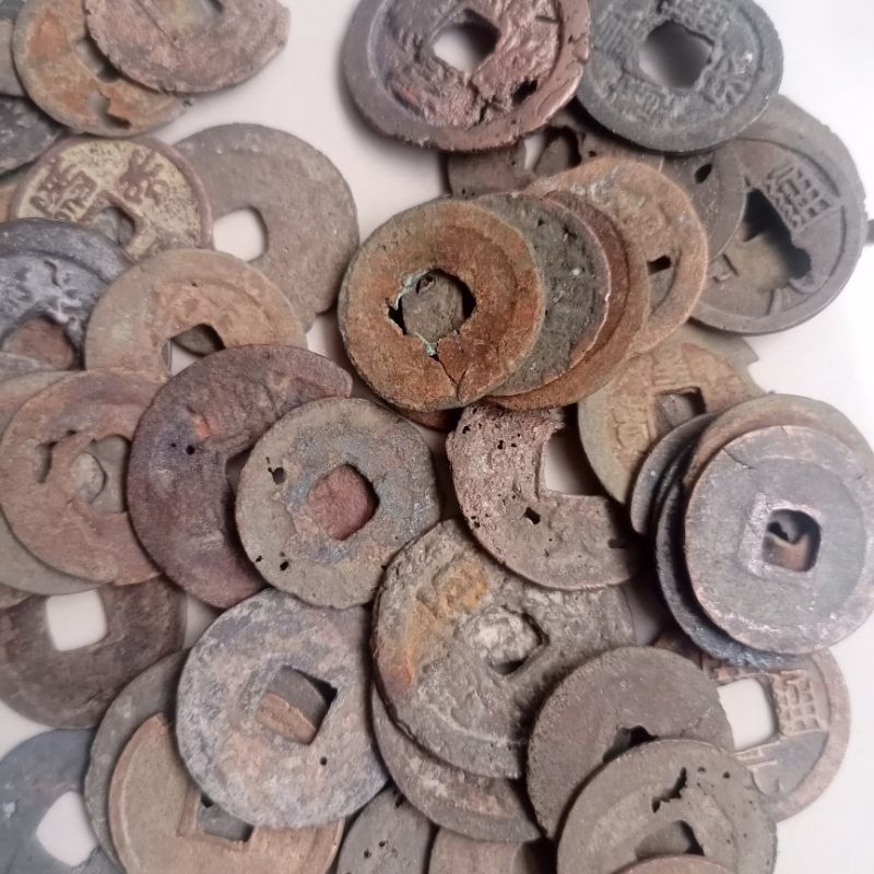 Uang Kuno koin kepeng China temuan abad pertengahan