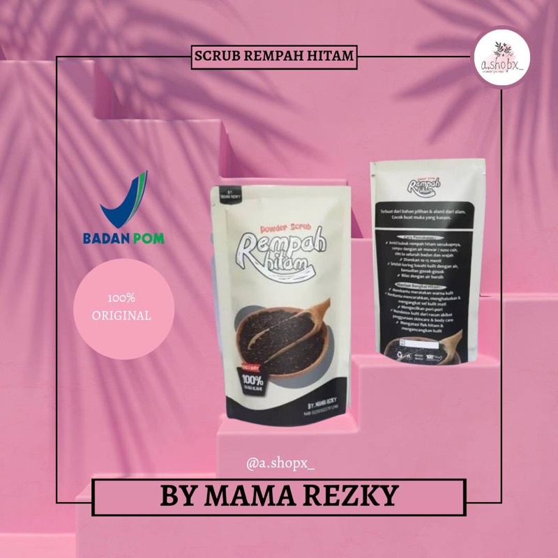

‼️FREE GIFT‼️ REMPAH HITAM POWDER SCRUB 20G & 90 GR by MAMA REZKY