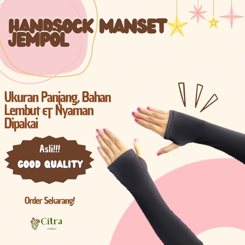 HANDSOCK JEMPOL MANSET SARUNG TANGAN MUSLIMAH