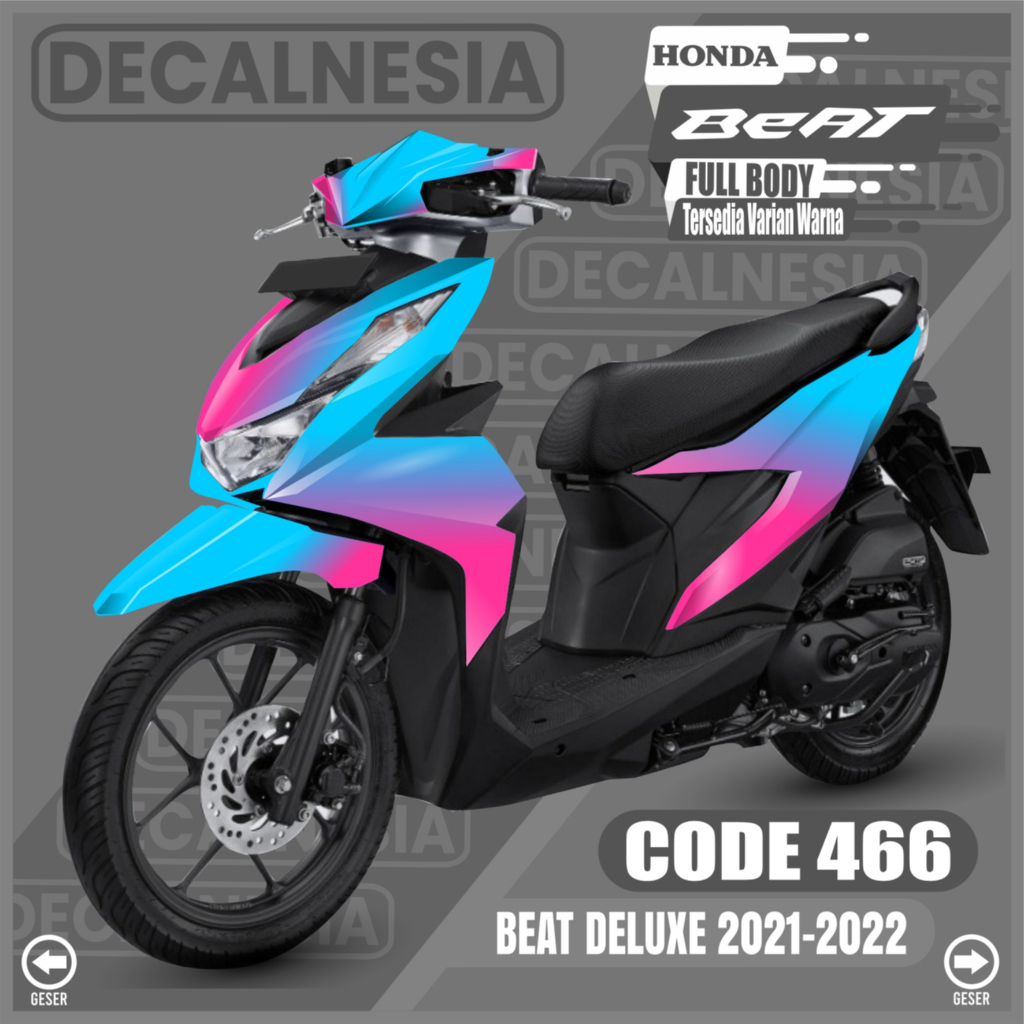 Decal Stiker Beat Deluxe 2021 2022 2023 Full Body CBS ISS Street New Motor Variasi C466