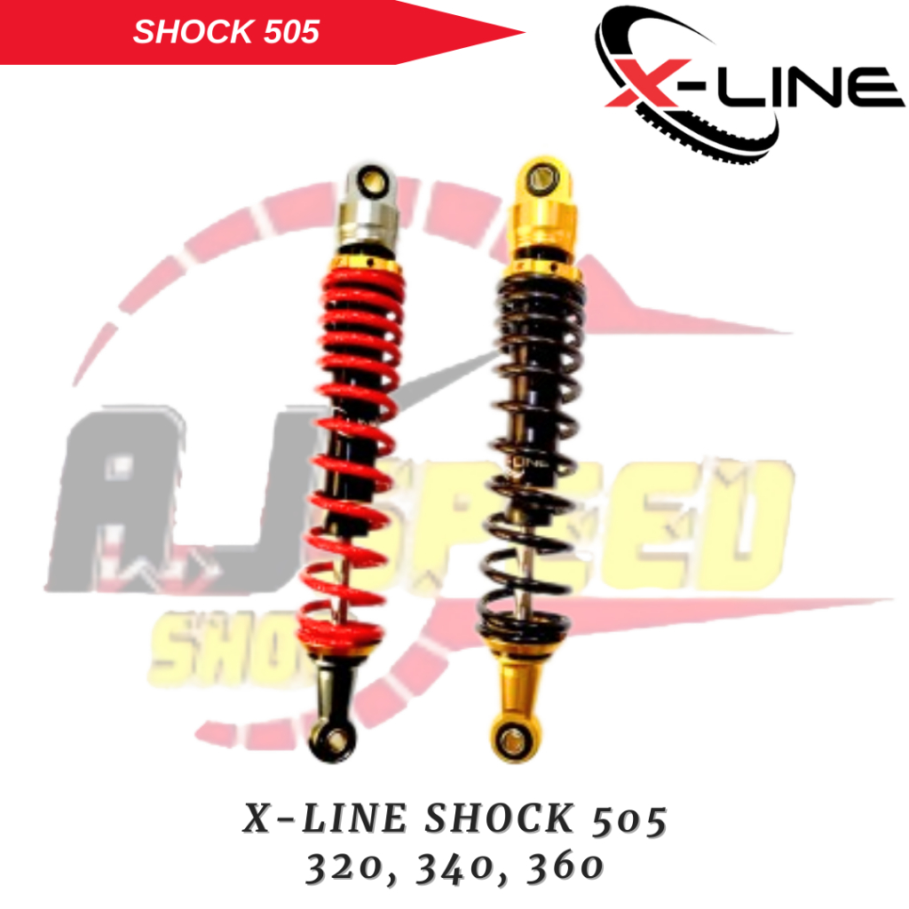 Xline X Line Shock Shok Sok Suspensi Shockbreaker Peredam Kejut Belakang Tipe 505 Motor Bebek 320 34