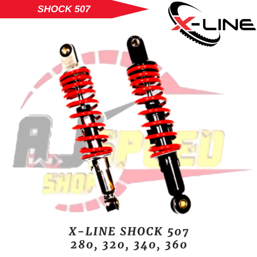 Xline X Line Shock Shok Sok Suspensi Shockbreaker Peredam Kejut Belakang Tipe 507 Motor Bebek Grand 
