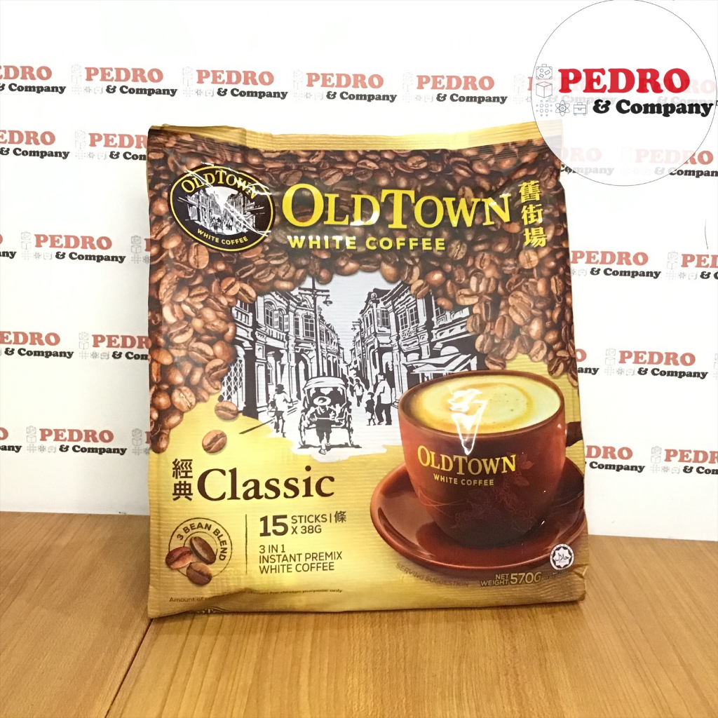 

old town white coffee classic (35gr x 15 sachets) - instant coffee oldtown import kopi