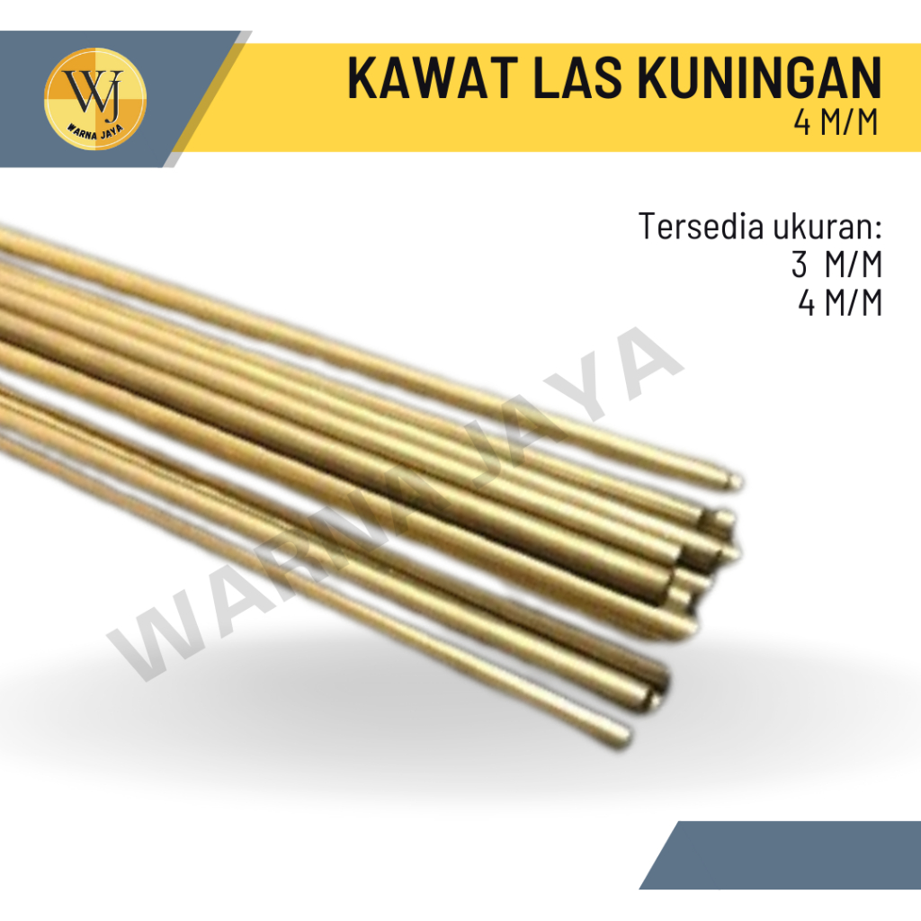Kawat Las Kuningan 4m/m batangan / Kawat Las KN 4 m/m per batang