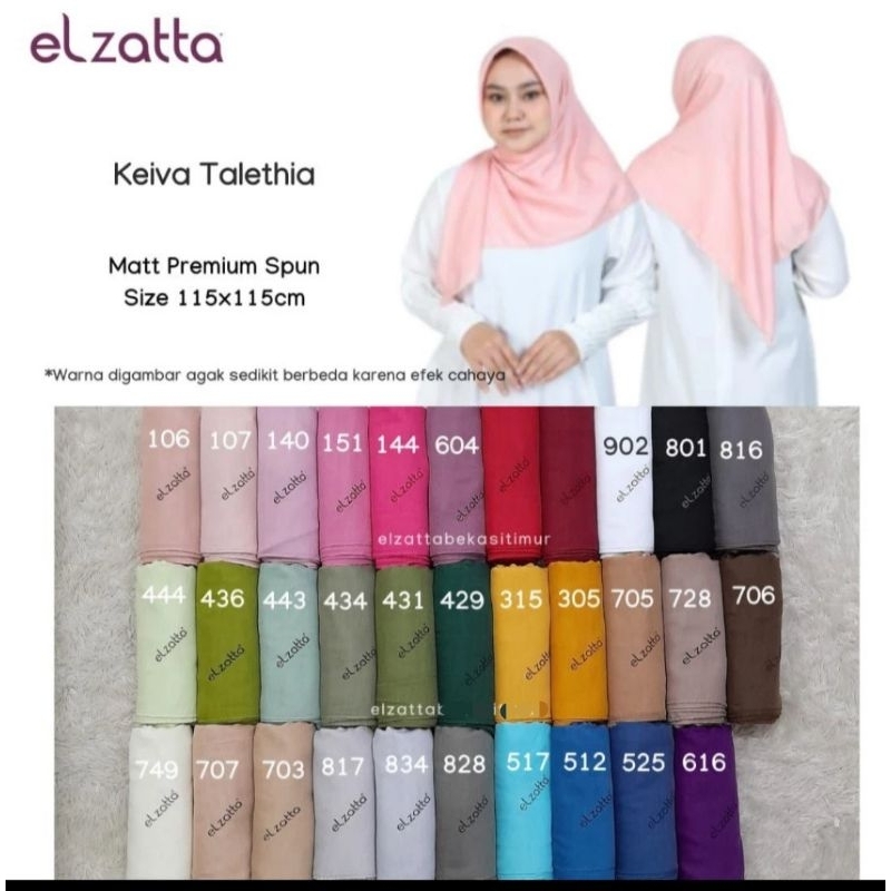 PARIS PREMIUM ELZATTA SCARF / segi empat ( KEIVA TALETHIA )