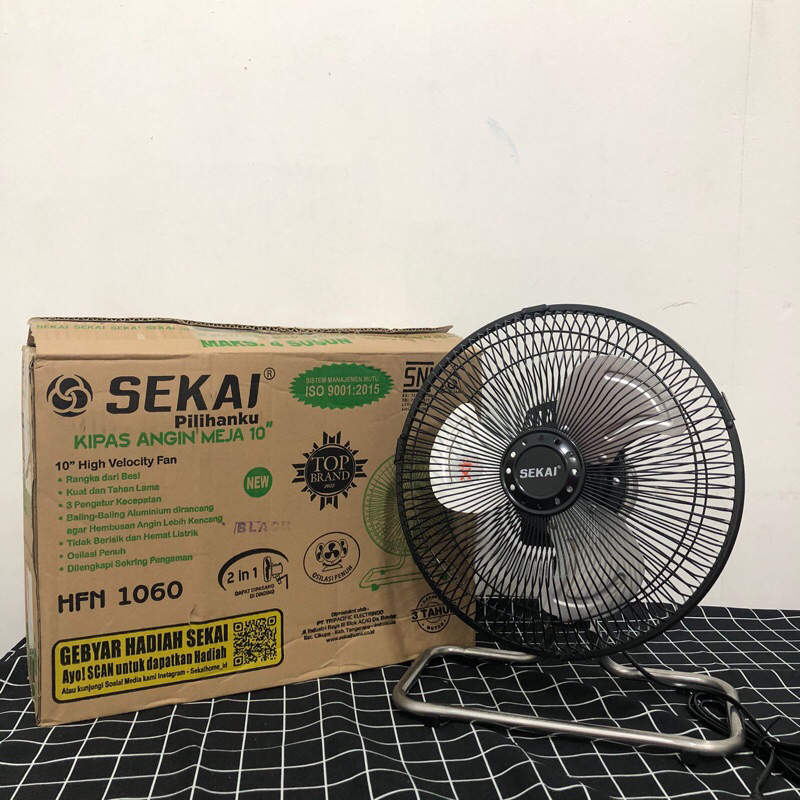 Lalalilac12 - Kipas Angin Besi SEKAI 1060 (10inch)