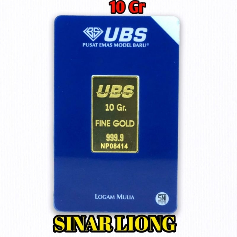 Emas logam mulia lm ubs 10 gr gr