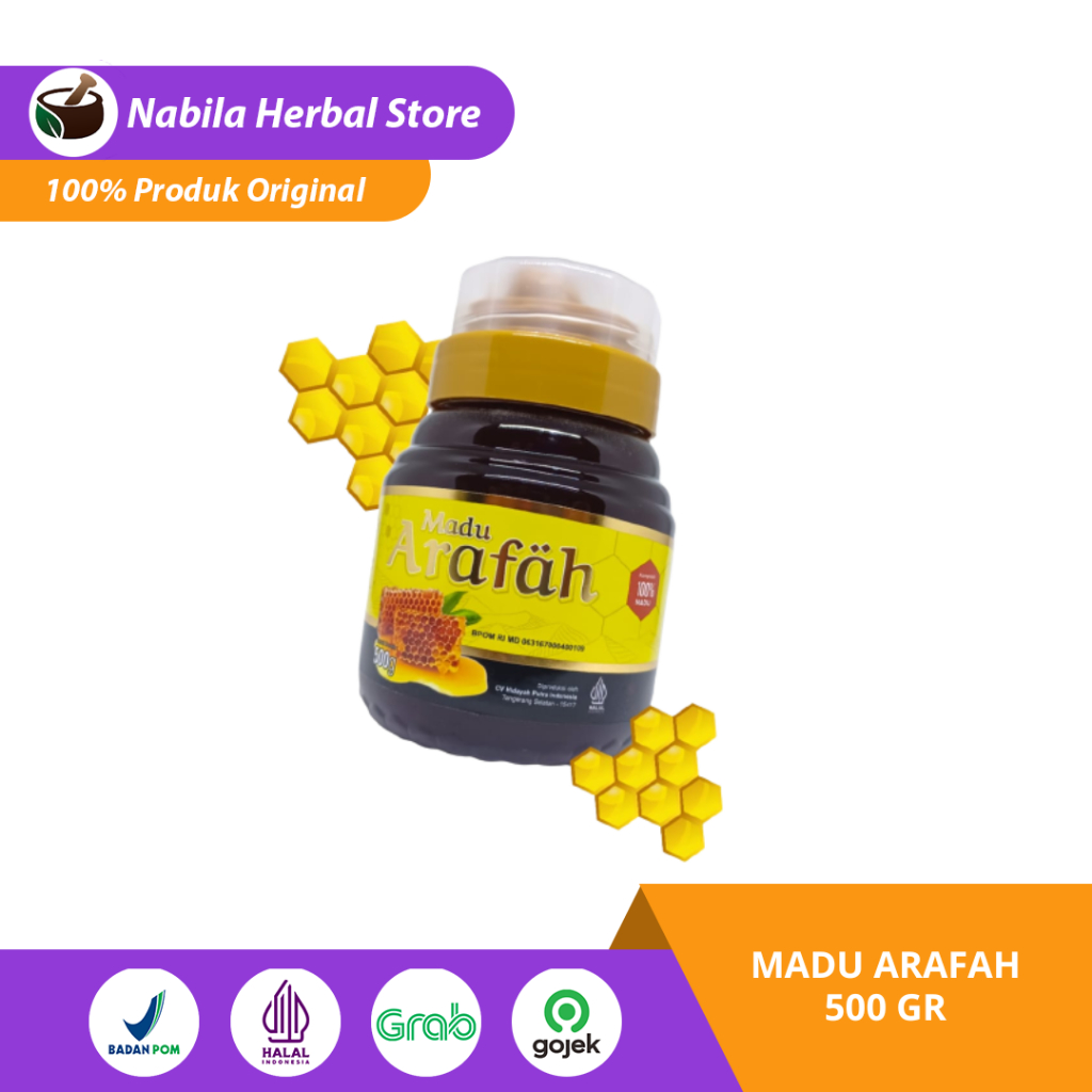 

Madu Arafah 500gr Madu Murni Royal Jelly Bee Pollen