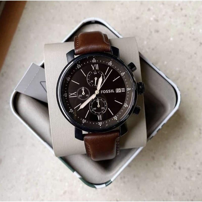 jam tangan uni fsl Bq2459 leather strap brown