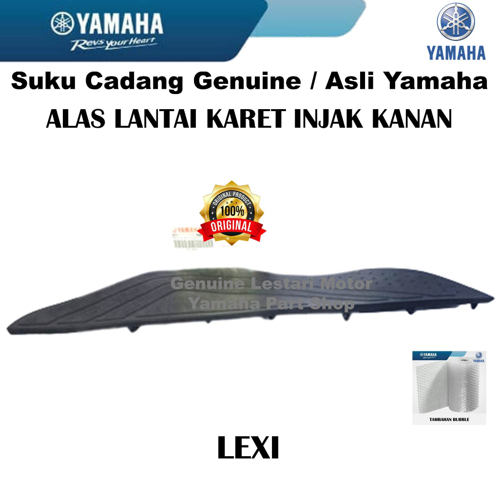 Alas Lantai Karet Pijakan Injak Injakan Kanan Lexi Asli Yamaha Surabaya