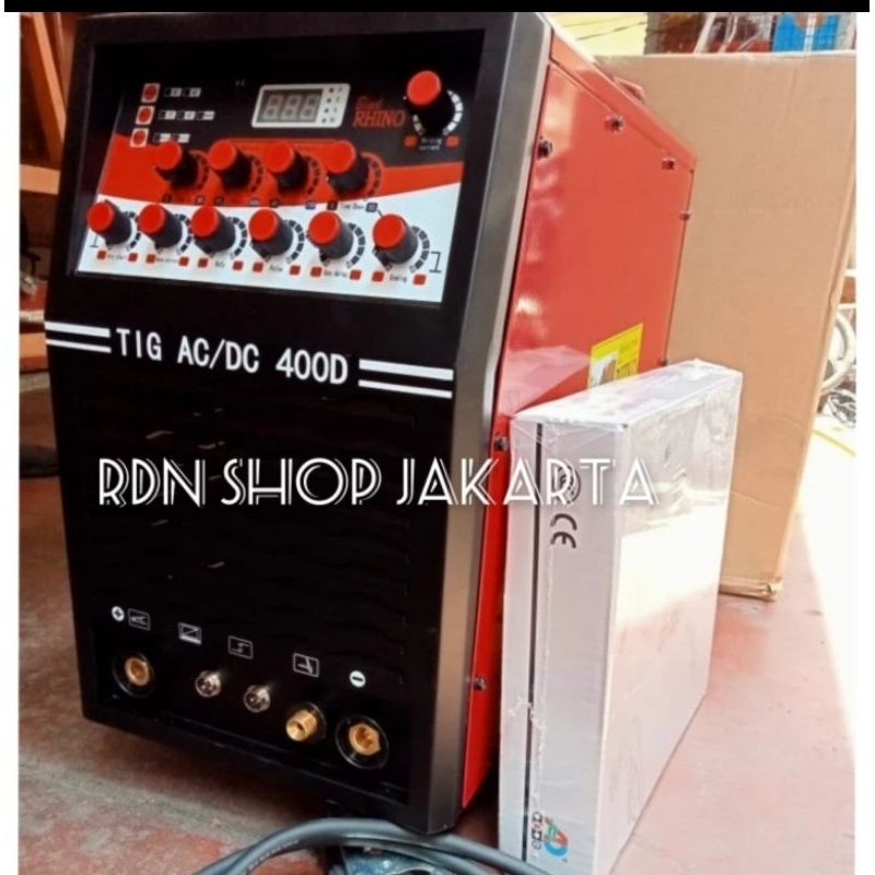 Rhino 380volt 3 phase /Mesin las travo las TIG AC/DC 400D Black Rhino