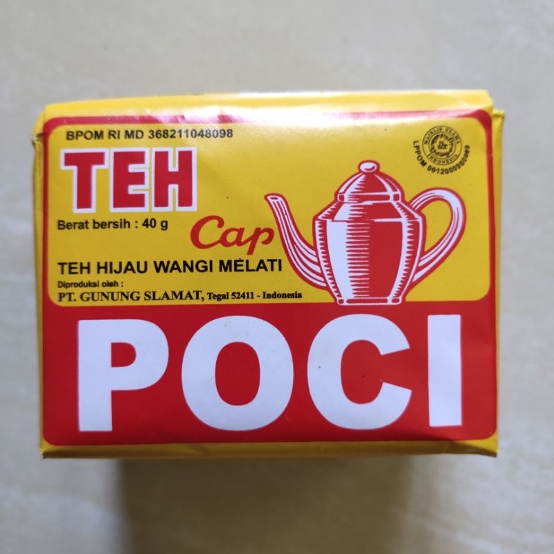 

Teh Poci Superior Kuning,Teh Hijau Wangi Melati(Teh Seduh) Per pcs(40gram)