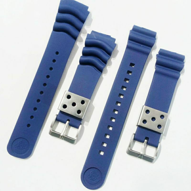 strab rubber seiko navy size 22mm