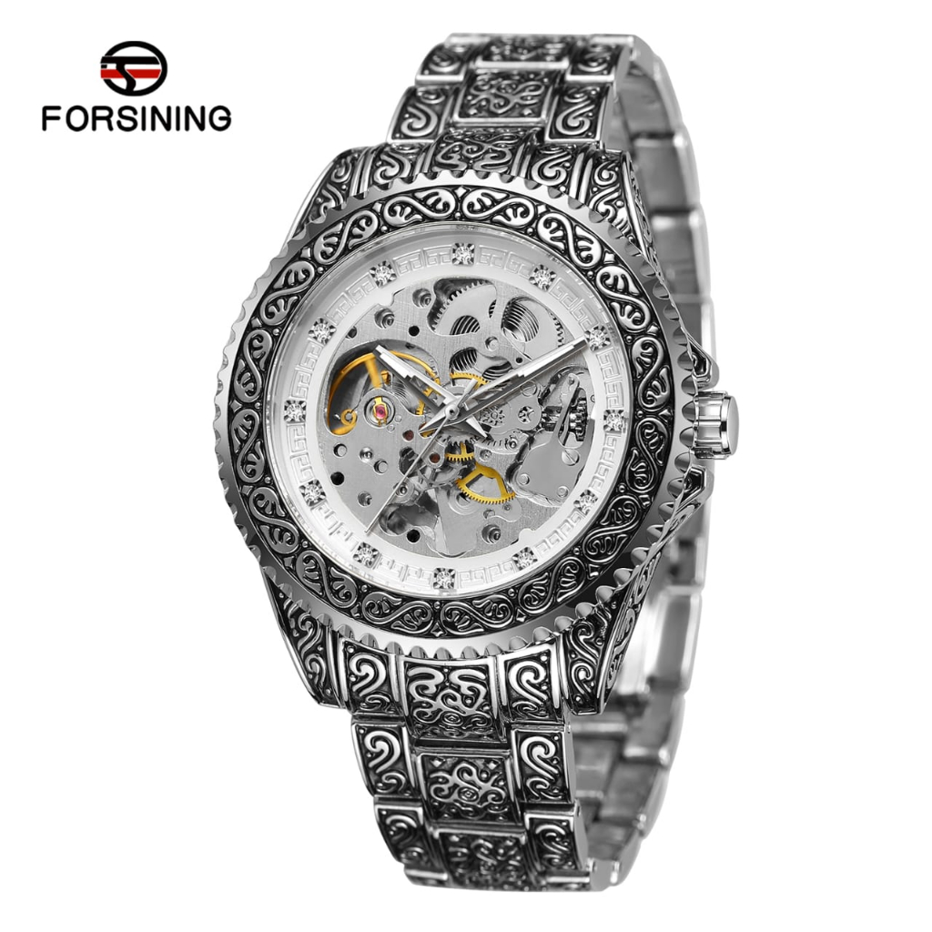 JAM TNGAN PRIA FORSINING AUTOMATIC WATCH TERBARU FS-8213/JAM TANGAN PRIA WATERESISTAN/FORSINING STAI