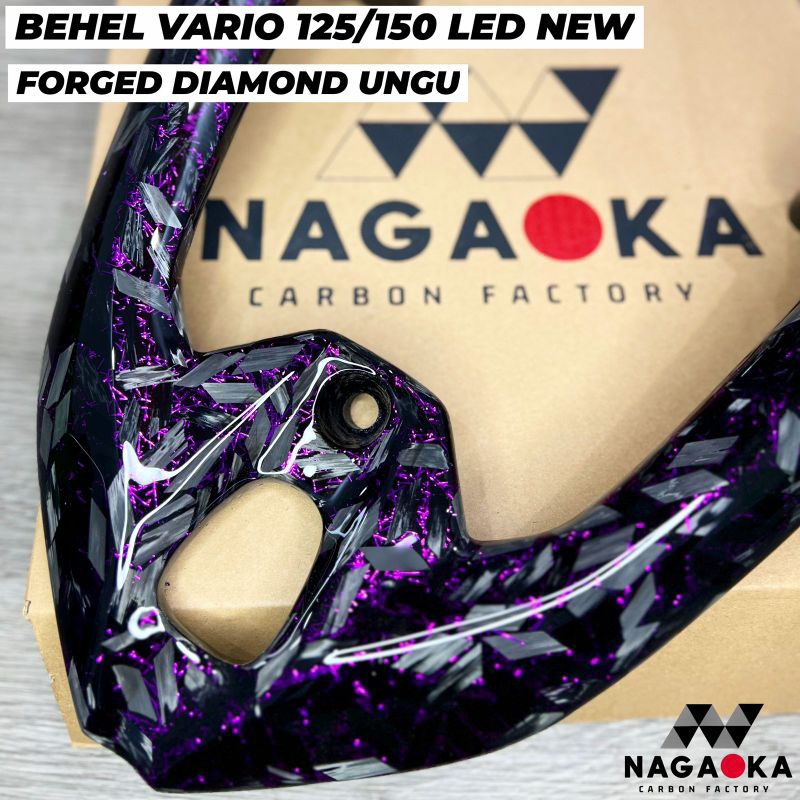 BEHEL VARIO 125 150 LED NEW VARIO 125 2023 CLICK CARBON FORGED DIAMOND PEGANGAN KOK BELAKANG KARBON 