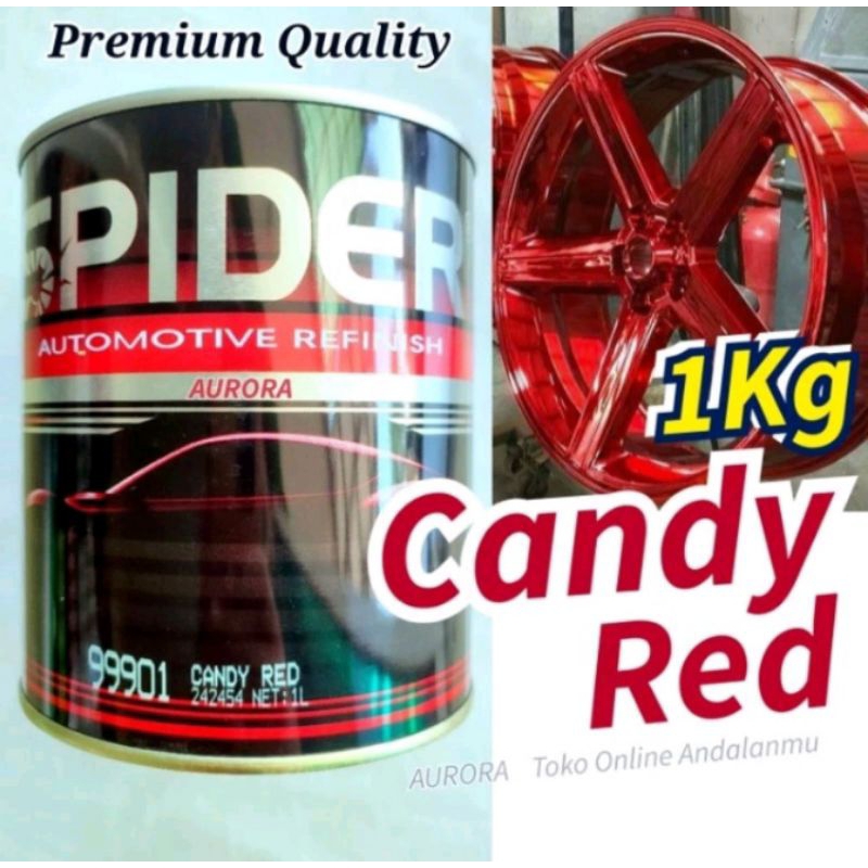 Cat Spider Candy Tone RED 99901 Candy Merah