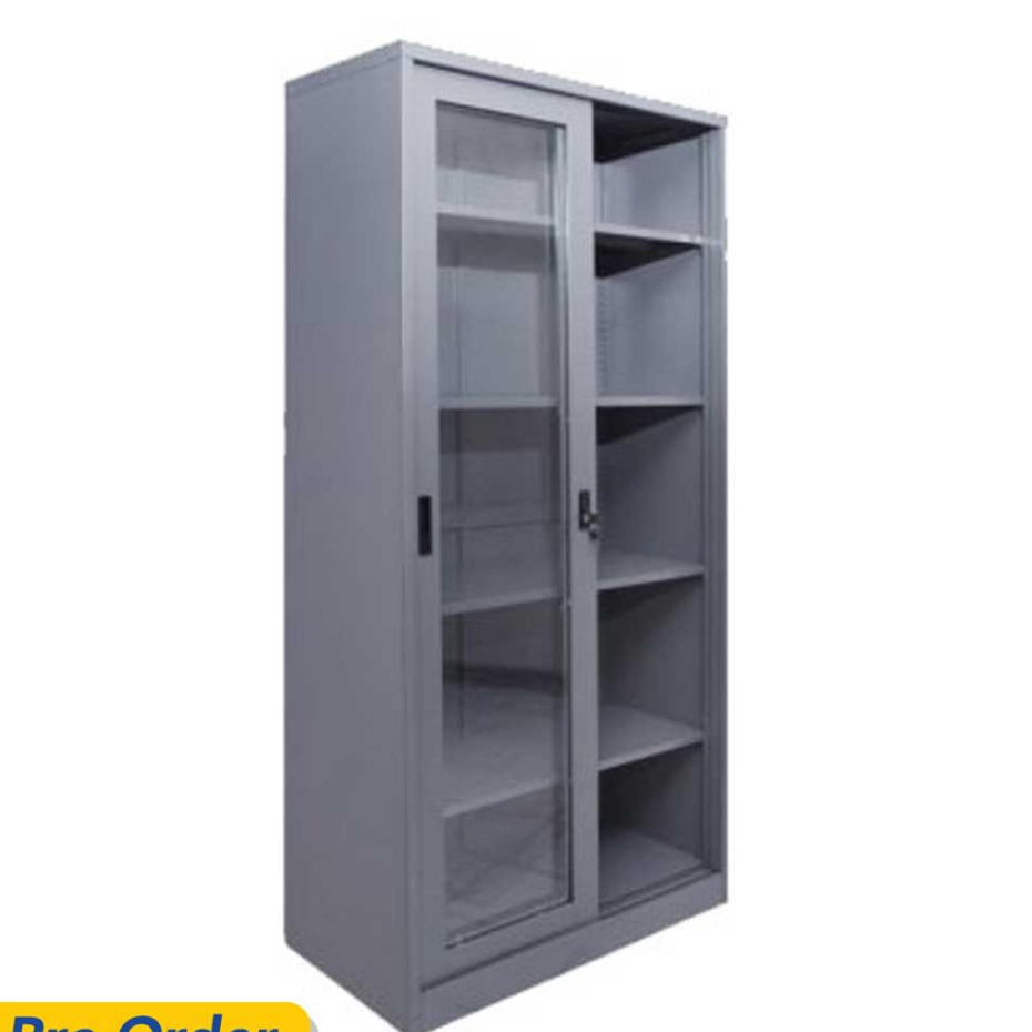 BISA NEGO Intagstar almari arsip 2 pintu kaca sliding door FC E18