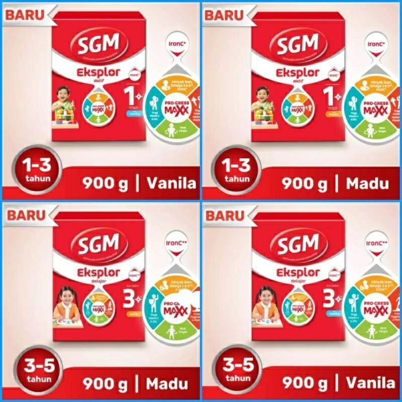 

Sgm explore 1tahun & 3 tahun rasa madu & vanila /