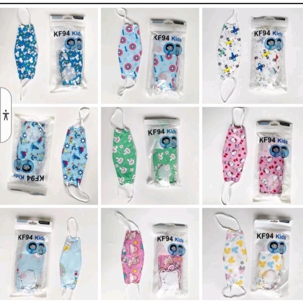 masker anak KF94 motif BTS