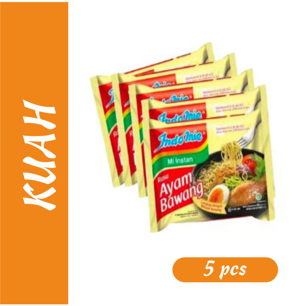 

Indomie Mie Instant Ayam Bawang 69gr Bundle 5pcs
