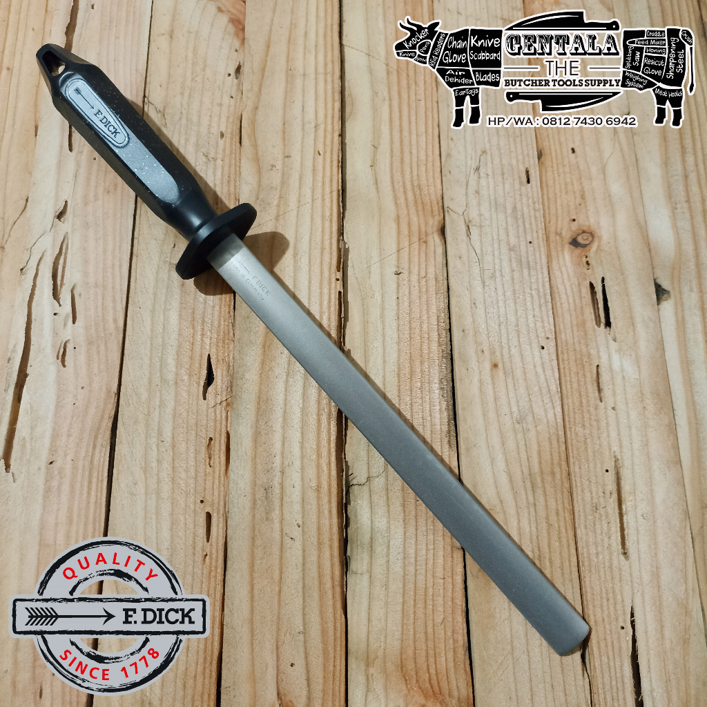 Asahan F. Dick Diamant, Diamond Coated Oval Steel 25cm