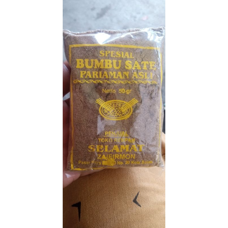 

Bumbu sate//Bumbu sate asli pariaman//Bumbu sate asli sumbar//Bumbu masak instan
