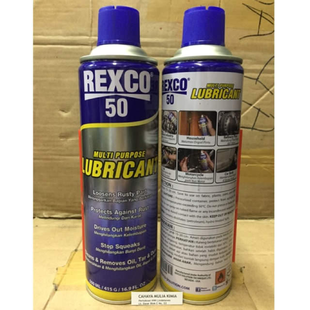 rexco 50 multipurpose lubricant 500ml spray rexco 50