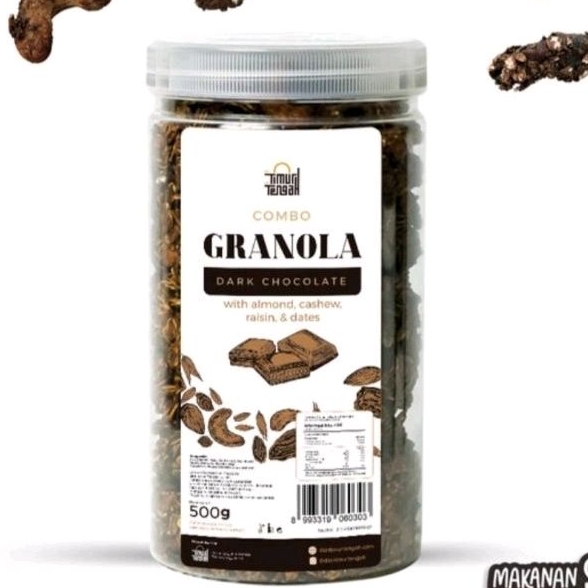 

Granola timur Tengah Rasa cokelat 500 gr sereal