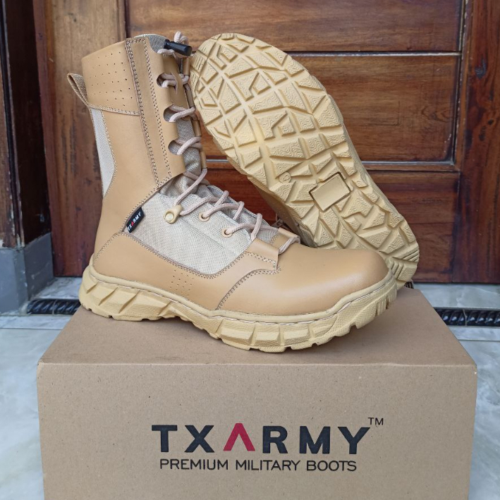 Sepatu PDL Tactical TNI POLRI SATPOL SECURITY DAMKAR warna Cream / Gurun TXARMY TX035