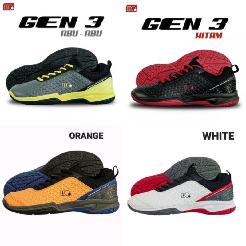 Sepatu Badminton Hiqua G3 / Sepatu Badminton Hiqua G THREE ORIGINAL